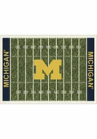 Michigan Wolverines 6x8 Homefield Interior Rug - Blue
