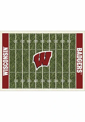 Wisconsin Badgers 6x8 Homefield Interior Rug - Cardinal