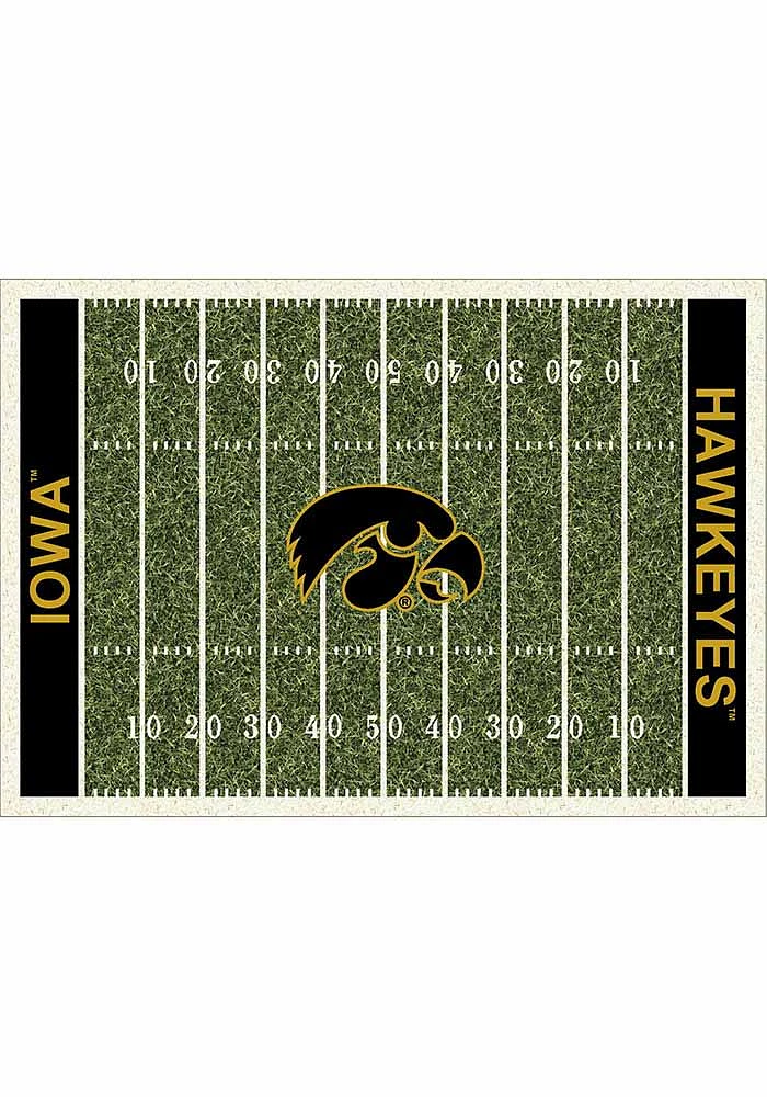 Iowa Hawkeyes 6x8 Homefield Interior Rug - Black