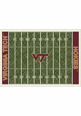 Virginia Tech Hokies 6x8 Homefield Interior Rug - Maroon