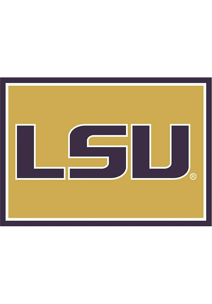 LSU Tigers 6x8 Spirit Interior Rug - Purple
