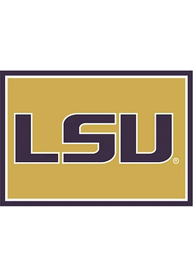 LSU Tigers 6x8 Spirit Interior Rug - Purple