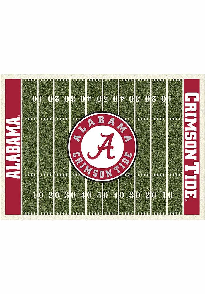 Alabama Crimson Tide 8x11 Homefield Interior Rug - Crimson