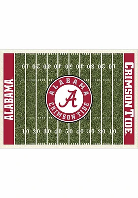 Alabama Crimson Tide 8x11 Homefield Interior Rug - Crimson