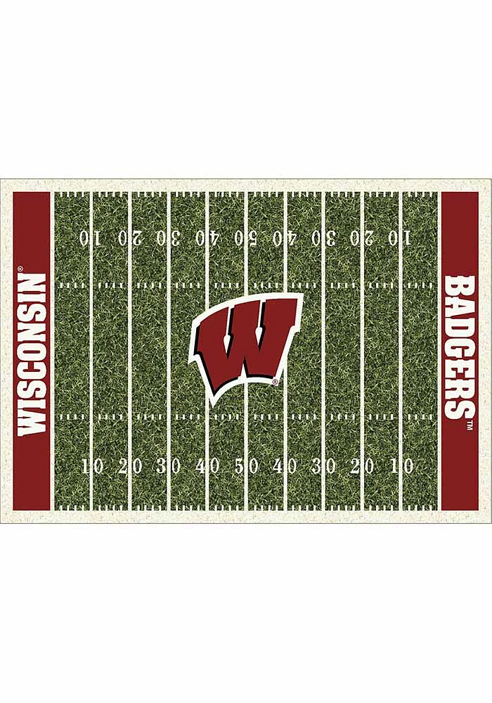 Wisconsin Badgers 8x11 Homefield Interior Rug - Cardinal