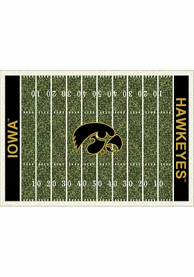 Iowa Hawkeyes 8x11 Homefield Interior Rug - Black