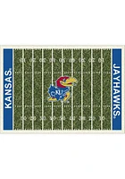 Kansas Jayhawks 8x11 Homefield Interior Rug - Red