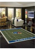 Kansas Jayhawks 8x11 Homefield Interior Rug - Red