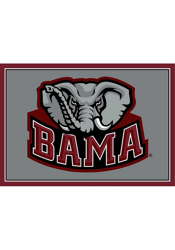 Alabama Crimson Tide 8x11 Spirit Interior Rug - Crimson