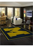 Michigan Wolverines 8x11 Spirit Interior Rug - Blue