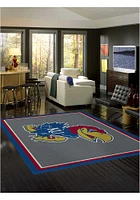 Kansas Jayhawks 8x11 Spirit Interior Rug - Red