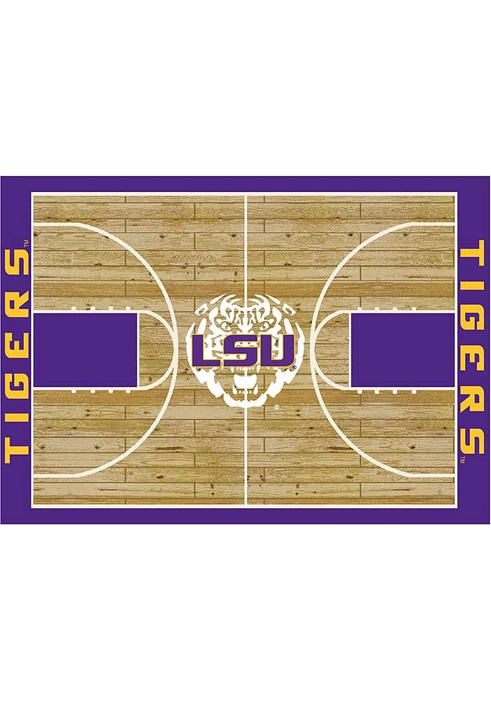 LSU Tigers 4x6 Courtside Interior Rug - Purple