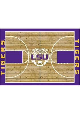 LSU Tigers 4x6 Courtside Interior Rug - Purple