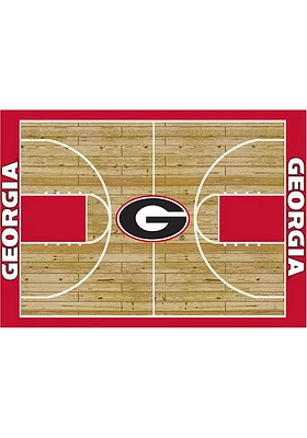 Georgia Bulldogs 4x6 Courtside Interior Rug - Red
