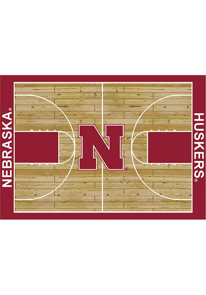 Nebraska Cornhuskers 4x6 Courtside Interior Rug - Red