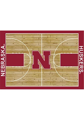 Nebraska Cornhuskers 4x6 Courtside Interior Rug - Red