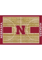 Nebraska Cornhuskers 4x6 Courtside Interior Rug - Red