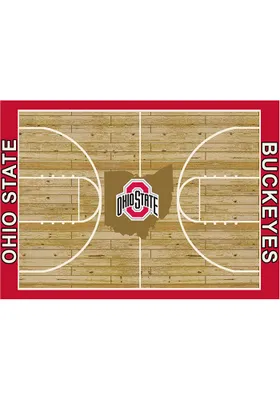 Ohio State Buckeyes 4x6 Courtside Interior Rug - Red