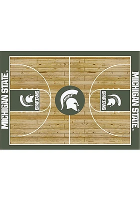 Michigan State Spartans 4x6 Courtside Interior Rug - Green