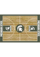 Michigan State Spartans 4x6 Courtside Interior Rug - Green