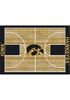 Iowa Hawkeyes 4x6 Courtside Interior Rug - Black
