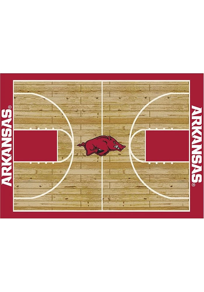 Arkansas Razorbacks 4x6 Courtside Interior Rug - Cardinal