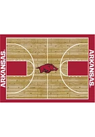 Arkansas Razorbacks 4x6 Courtside Interior Rug - Cardinal