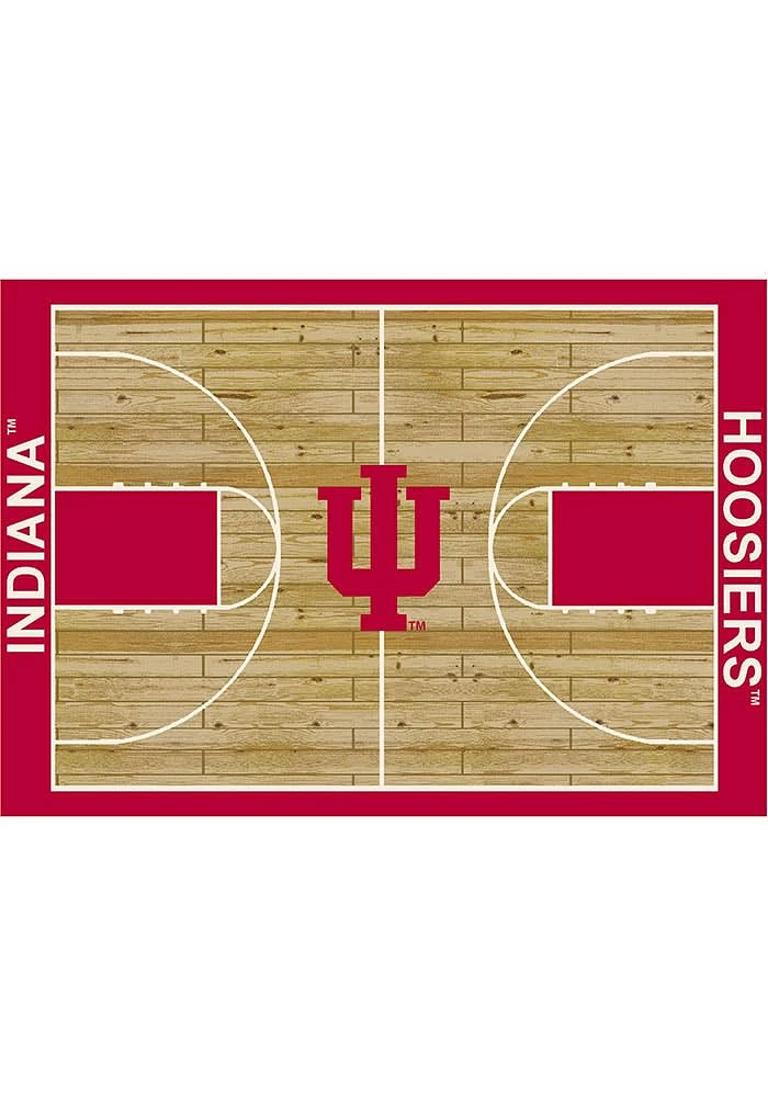 Indiana Hoosiers 4x6 Courtside Interior Rug - White