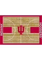 Indiana Hoosiers 4x6 Courtside Interior Rug - White