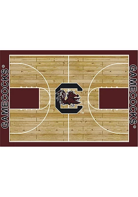 South Carolina Gamecocks 4x6 Courtside Interior Rug - Red