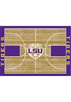 LSU Tigers 6x8 Courtside Interior Rug - Purple