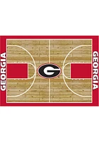Georgia Bulldogs 6x8 Courtside Interior Rug - Red