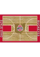 Ohio State Buckeyes 6x8 Courtside Interior Rug - Red
