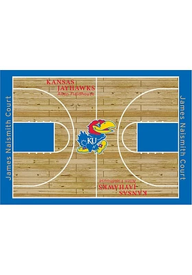Kansas Jayhawks 6x8 Courtside Interior Rug - Red