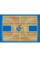 Kansas Jayhawks 6x8 Courtside Interior Rug - Red