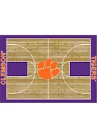 Clemson Tigers 6x8 Courtside Interior Rug - Orange