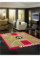 Georgia Bulldogs 8x11 Courtside Interior Rug - Red