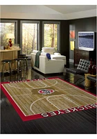 Ohio State Buckeyes 8x11 Courtside Interior Rug - Red