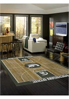 Michigan State Spartans 8x11 Courtside Interior Rug - Green