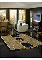 Iowa Hawkeyes 8x11 Courtside Interior Rug - Black