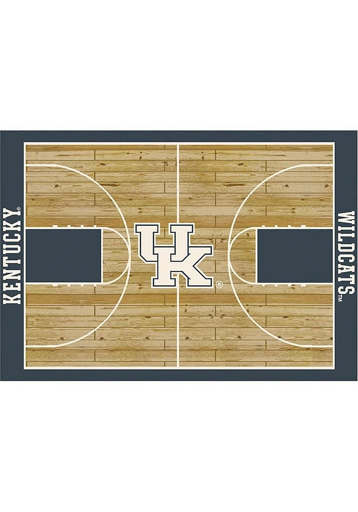 Kentucky Wildcats 8x11 Courtside Interior Rug - Blue