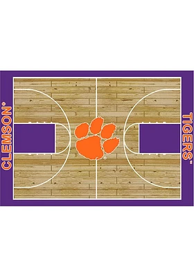Clemson Tigers 8x11 Courtside Interior Rug - Orange