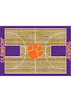Clemson Tigers 8x11 Courtside Interior Rug - Orange
