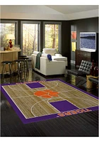 Clemson Tigers 8x11 Courtside Interior Rug - Orange