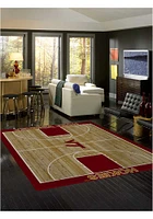 Virginia Tech Hokies 8x11 Courtside Interior Rug - Maroon