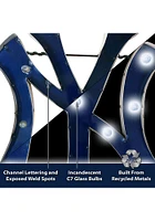 New York Yankees Recycled Metal Marquee Sign