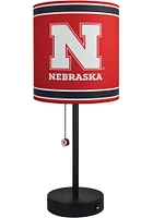 Red Nebraska Cornhuskers Logo Table Lamp