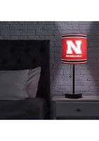 Red Nebraska Cornhuskers Logo Table Lamp