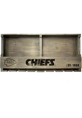 Kansas City Chiefs Reclaimed Bar Shelf Wine Accessory