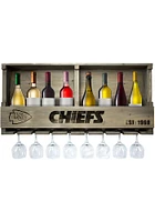 Kansas City Chiefs Reclaimed Bar Shelf Wine Accessory